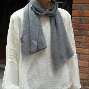 inLESS丨MIRROR IN THE SKY MINI OPEN KNITTED SCARF 羊绒围巾