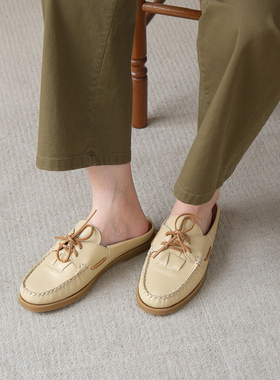 折扣款不退不换 Hereu Safer Mule Nautic 乐福鞋包头拖鞋女