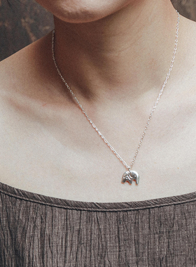 inLESS | 乌鸦巢 Crow's Aerie 大象单吊坠银项链