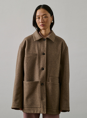 inLESS丨SOEUR DOMINGO VESTE CASUAL 休闲羊毛短外套女