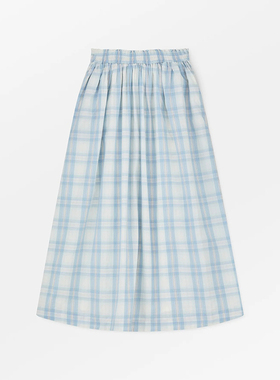 inLESS | Skall Studio Dagny skirt 纯棉格纹半身裙女
