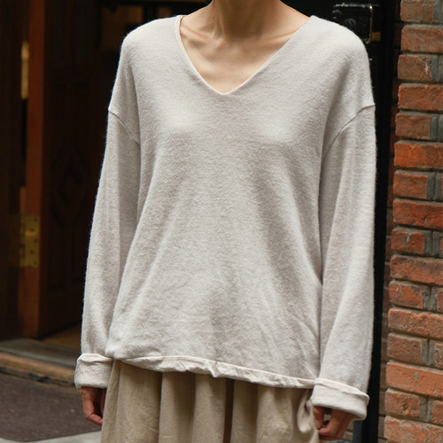 inLESS | Elsa Esturgie recueil V-neck sweater 羊毛V领针织衫