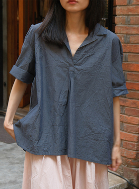 inLESS丨Manuelle Guibal 7048 Vareuse M3/4 LOOMI 纯棉衬衫上衣