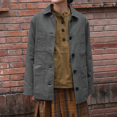inLESS丨Toast Cotton Canvas Workwear 纯棉工装夹克短外套女