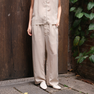 garments coll CUPRO DRAWSTRING inLESS 铜氨丝长裤 Gabriela