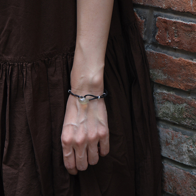 inLESS | L'ELEMENTO 玛瑙和田糖白玉编绳手链女