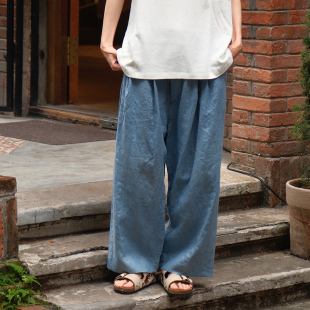 inLESS丨QUITAN WIDE CRICKET TROUSERS 日本亚麻休闲直筒长裤女