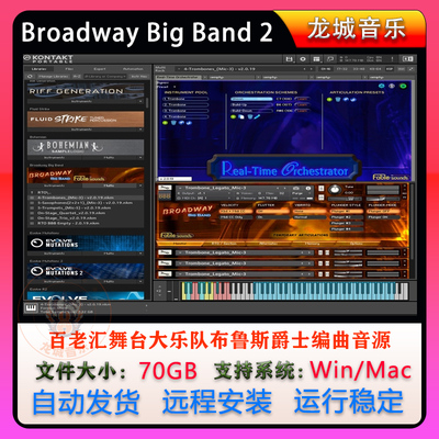 百老汇舞台大乐队Broadway Big Band 2音色布鲁斯爵士编曲音源