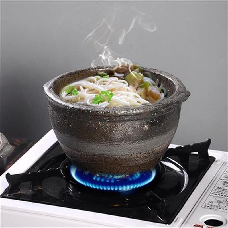 米线土豆粉锅麻辣烫锅耐高温老式炖肉黑砂锅煤气燃小吃砂锅气包邮