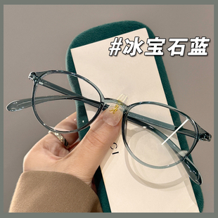 韩系ins超轻小框眼镜框女近视可配度数镜片圆脸素颜显脸小眼睛架