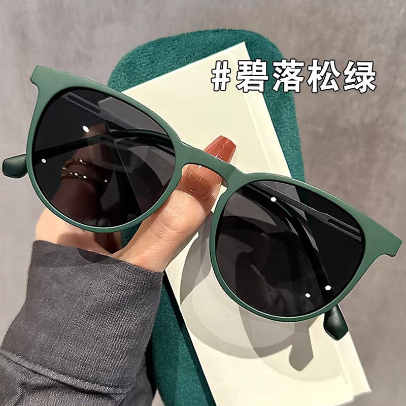 超轻高级感塑钢墨镜男女同款可配有度数偏光太阳镜小框眼镜高定款