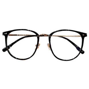 钛架超轻6克眼镜近视女可配有度数显白茶色素颜方圆脸显瘦眼睛架