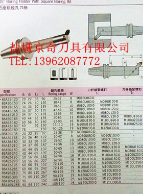 德克 BSA45度粗镗孔刀柄 数控刀杆 专业设计制造