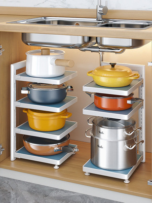 锅架多层厨房台面橱柜