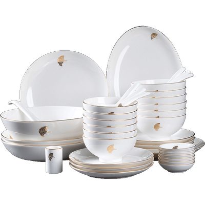 陆升金杏年华38头餐具套装