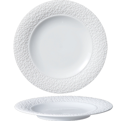 luzerne陆升新骨瓷青浮雕平盘