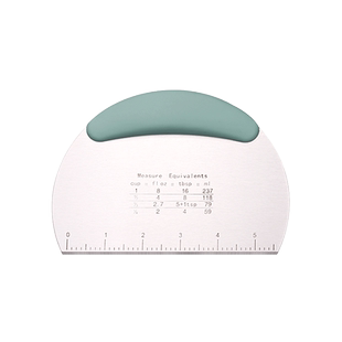 PAE不锈钢切面刀家用带刻度肠粉馒头手擀面烘焙工具硅胶刮刀刮板