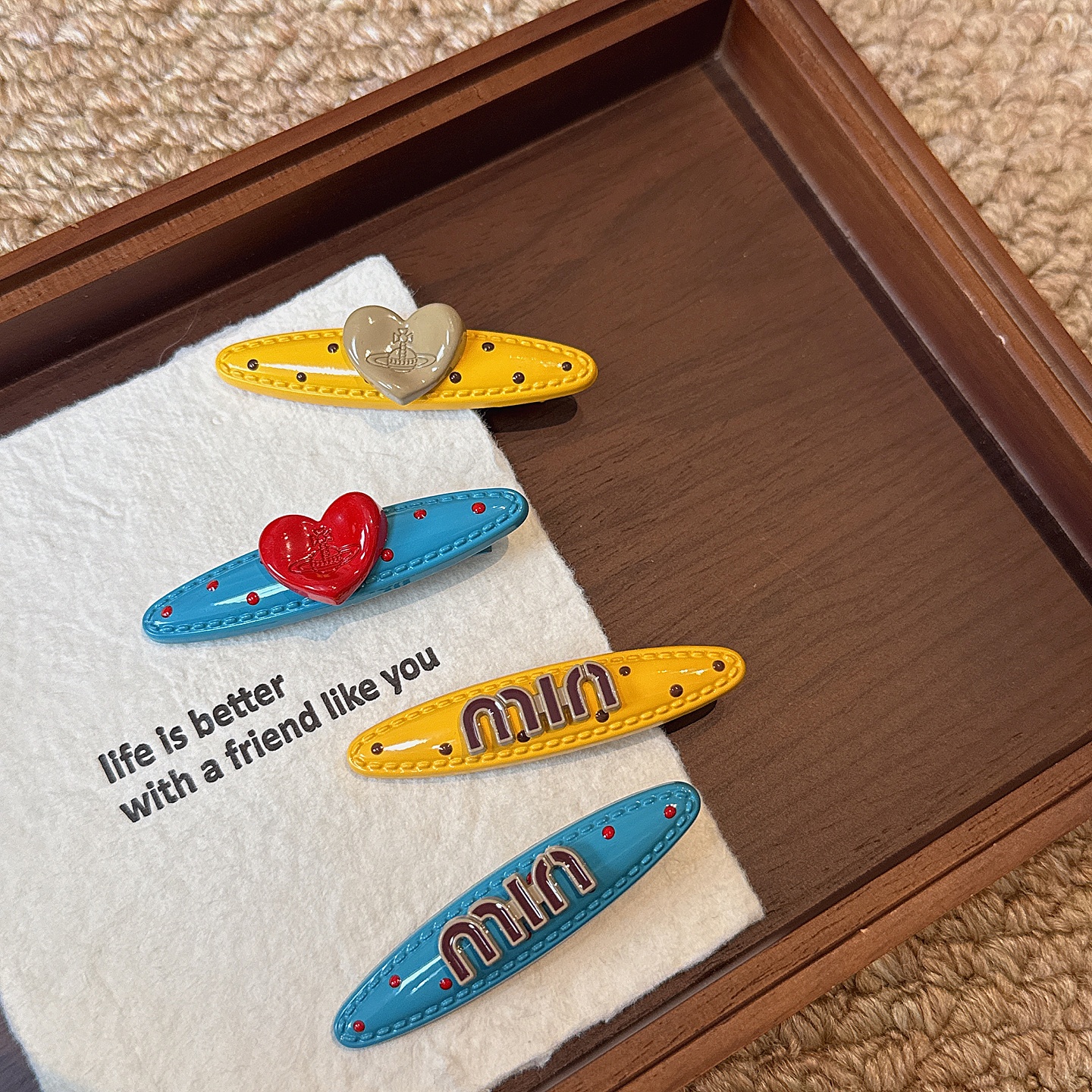 甜美气质边夹字母min碎发刘海夹