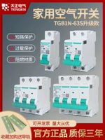 Tianzheng TGB1N Воздушный выключатель 2p Электрический затвор 1p Дом 3P Трехфазный 32A Small Circuit Blucker 100A воздушный выключатель