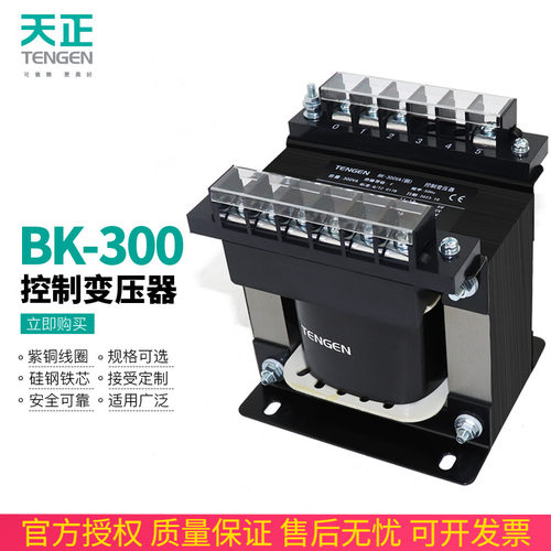 TENGEN天正 BK-300VA机床控制单相变压器W 380 220 110 36 24 12V