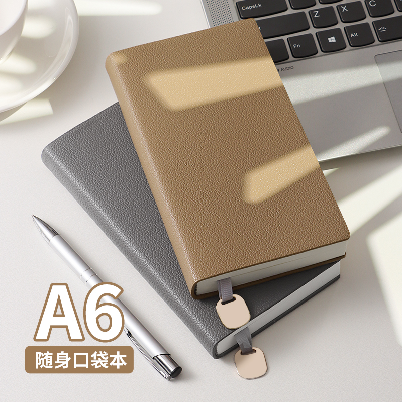 笔记本小本子a6荔枝纹口袋本