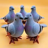 上弦发条玩具跳跳鸽子仿真动物可爱婴幼儿益智男女孩学爬1 3周岁