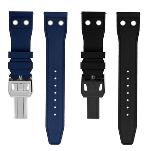 适配IWC万国飞行员大飞小王子马克十八青铜喷火战机氟橡胶手表带