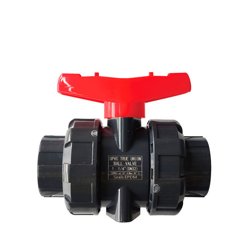 PVC活接球阀国标UPVC化工双活接阀PN16PVC-UDN15-DN100加厚耐酸碱