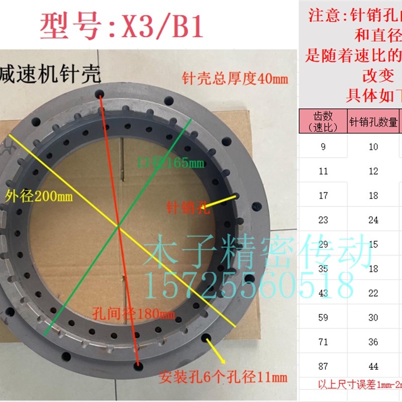 摆线减速机配件大全针壳针齿壳壳体传动机座盘针销针齿肖针套部件图片