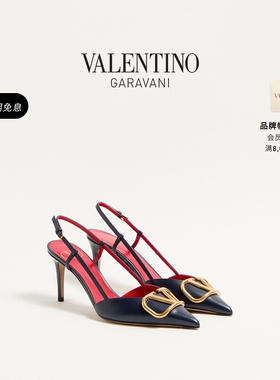 华伦天奴VALENTINO女士 VLOGO SIGNATURE 高跟鞋凉鞋