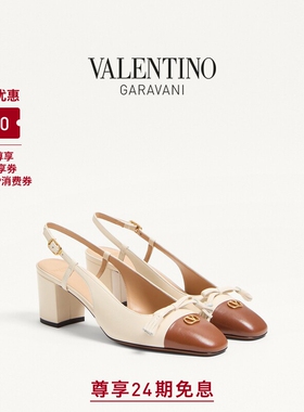 华伦天奴VALENTINO女士 VALET DU ROI 羊皮革高跟鞋[礼物]