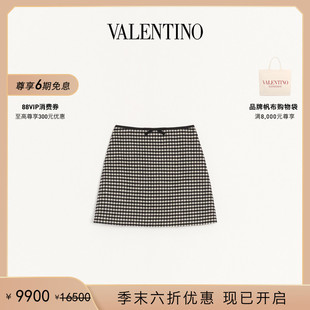 礼物 末优惠 华伦天奴VALENTINO女士格子裙 季