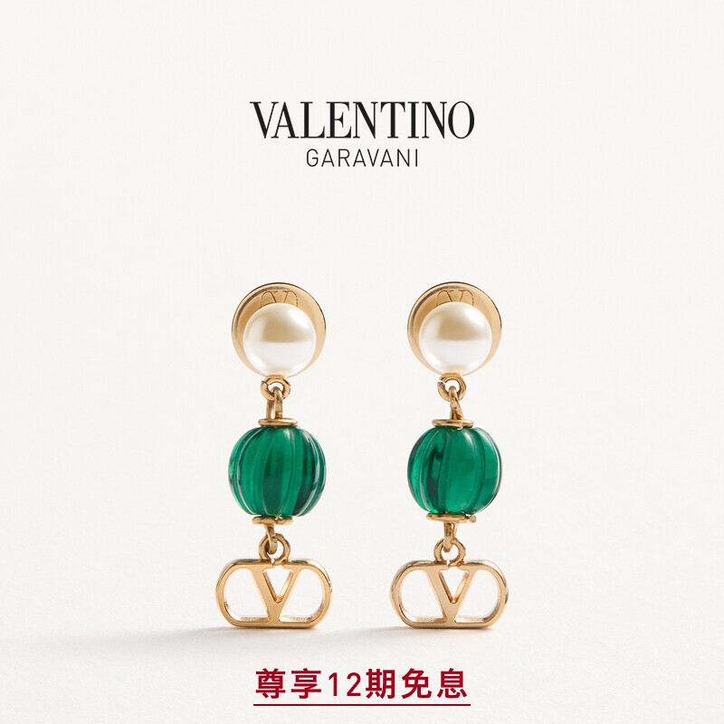 [线上限定]华伦天奴VALENTINO女士VLOGOSIGNATURE耳环[礼物]