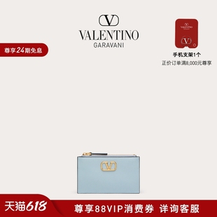 VLOGO 华伦天奴VALENTINO女士 小牛皮卡夹 线上限定 SIGNATURE