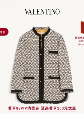 [新品上市]华伦天奴VALENTINO男TOUTE LA V提花图案BOUCLÉ夹克