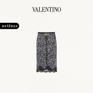 华伦天奴VALENTINO女士蕾丝半裙 抢先看 新品