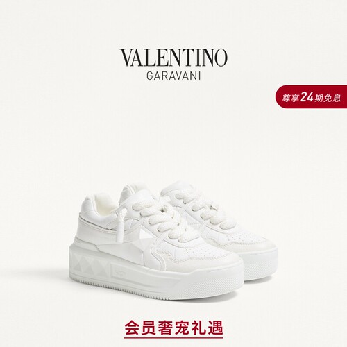 华伦天奴VALENTINO女士小白鞋