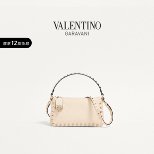华伦天奴VALENTINO女士 小号牛皮革斜挎包 ROCKSTUD