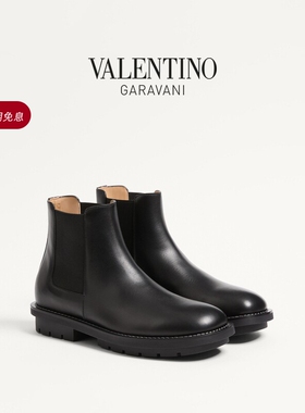[礼物][12期免息]华伦天奴VALENTINO男士 URBIE 牛皮革短靴