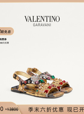 [季末优惠]华伦天奴VALENTINO女士 PRESHOES APRES L'HIVER凉鞋