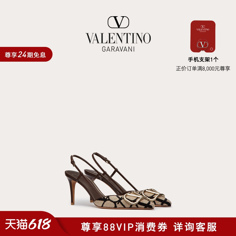 【24期免息】华伦天奴VALENTINO女士VLOGO SIGNATURE V标志高跟鞋 女鞋 浅口单鞋 原图主图