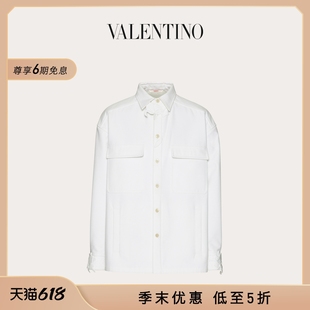 华伦天奴VALENTINO男士 季 末优惠 花卉刺绣棉质夹克外套