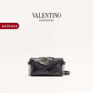 [礼物][24期免息]华伦天奴VALENTINO女士 PANTHEA 小号羊皮革手袋