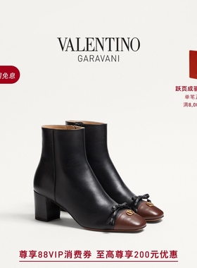 [线上限定]华伦天奴VALENTINO女士 VALET DU ROI 羊皮革短靴