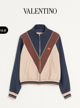 [12期免息]华伦天奴VALENTINO男士 VLOGO 拉链尼龙卫衣外套