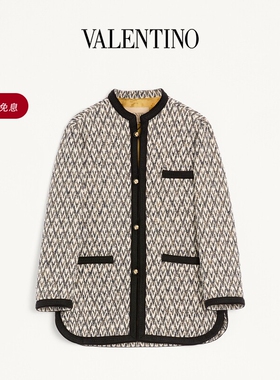 [礼物]华伦天奴VALENTINO男TOUTE LA V提花图案BOUCLÉ夹克