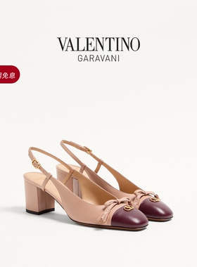 [线上限定]华伦天奴VALENTINO女士 VALET DU ROI 羊皮革高跟鞋