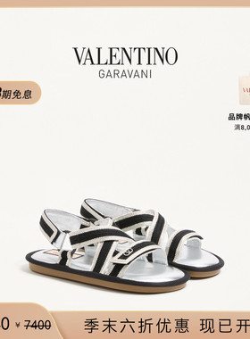 [季末优惠][礼物]华伦天奴VALENTINO女士 LAKE POWELL 刺绣凉鞋