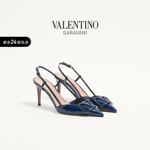 SIGNATURE后系带高跟鞋 华伦天奴VALENTINO女士VLOGO 线上限定