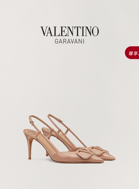 华伦天奴VALENTINO女士 VLOGO SIGNATURE 高跟鞋婚鞋[礼物]